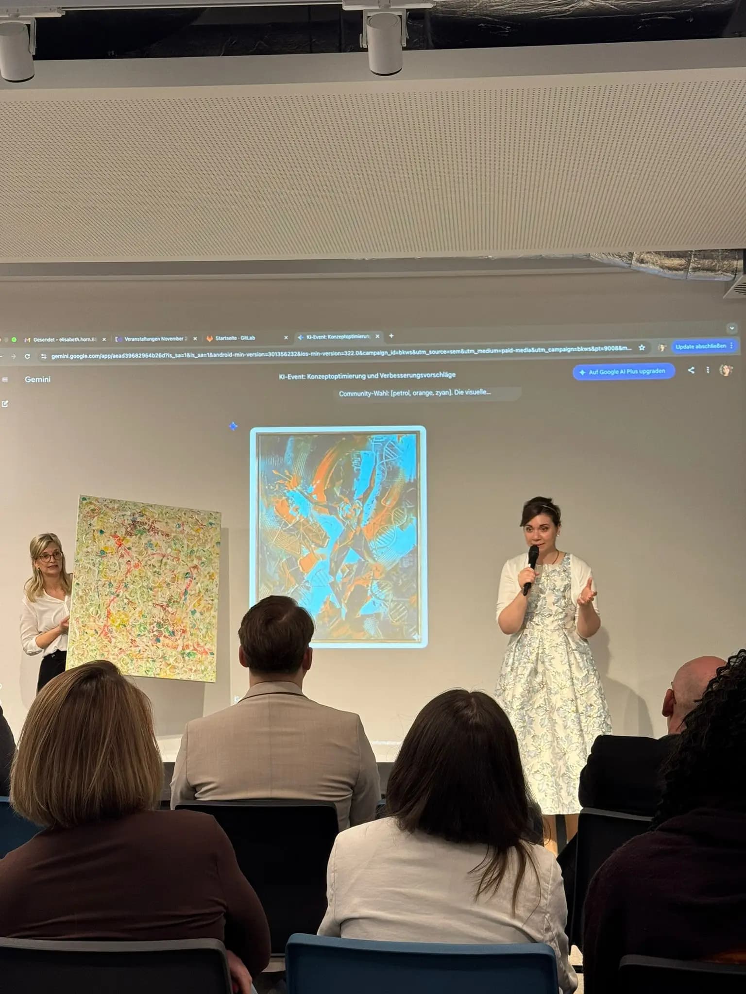 Bild von Kunst trifft KI - Mensch im Mittelpunkt